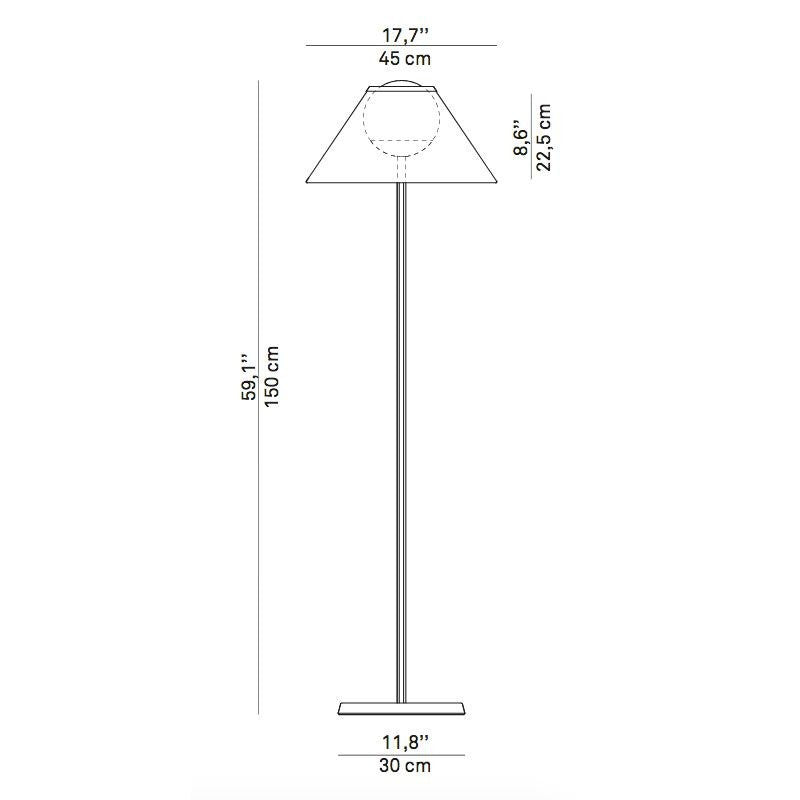 Luceplan Cappuccina LED Floor Light 1