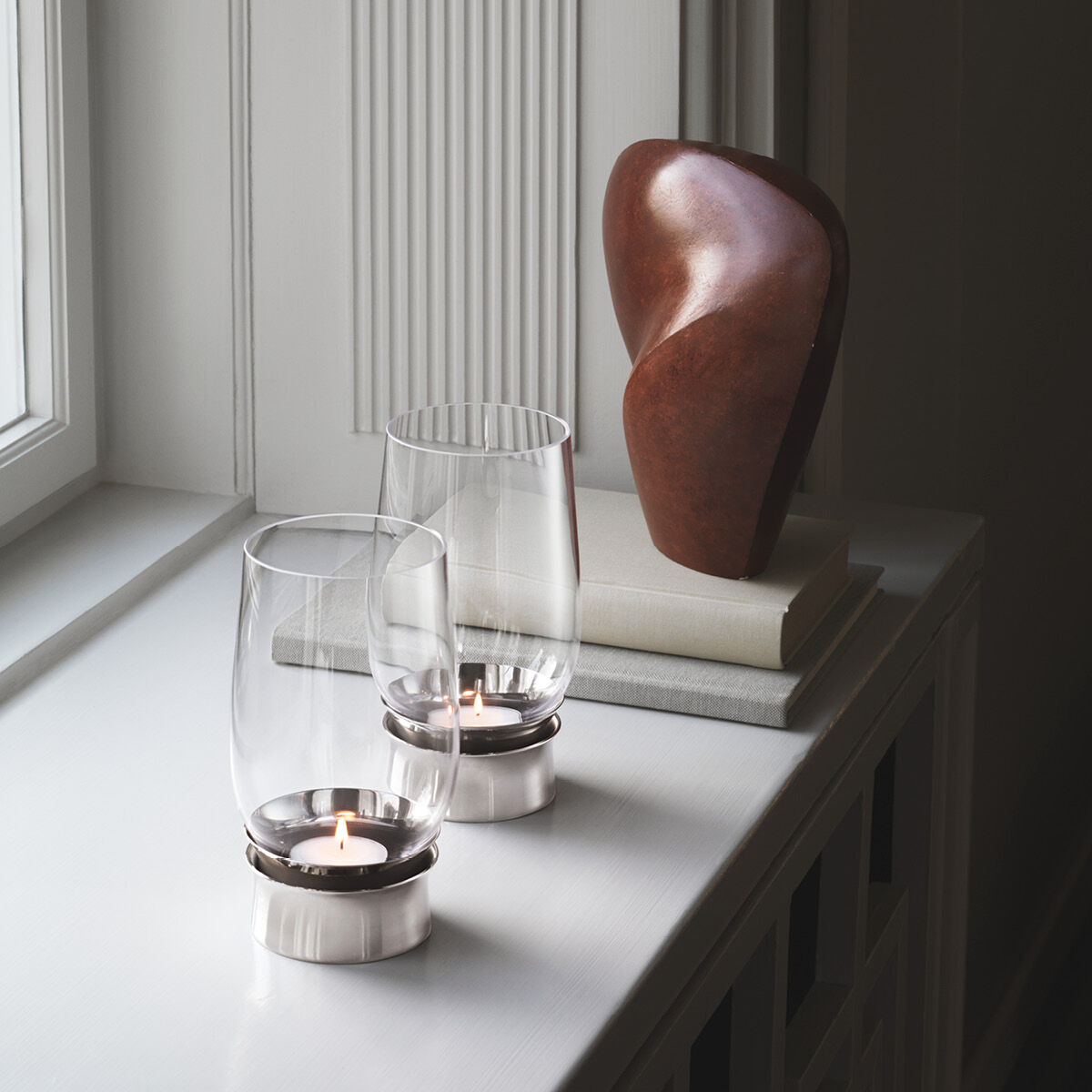 Georg Jensen Lumis Hurricane Candleholder