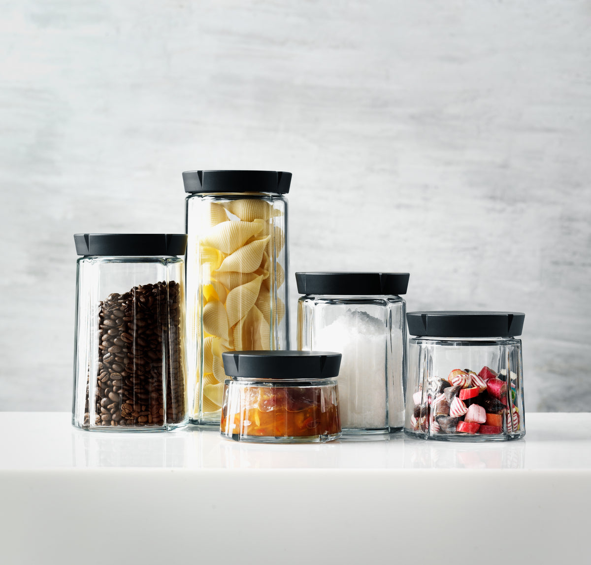 Rosendahl Grand Cru Storage Jars Black