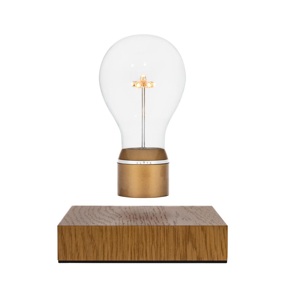 Flyte Royal Levitating Edison Table Light w Oak Base