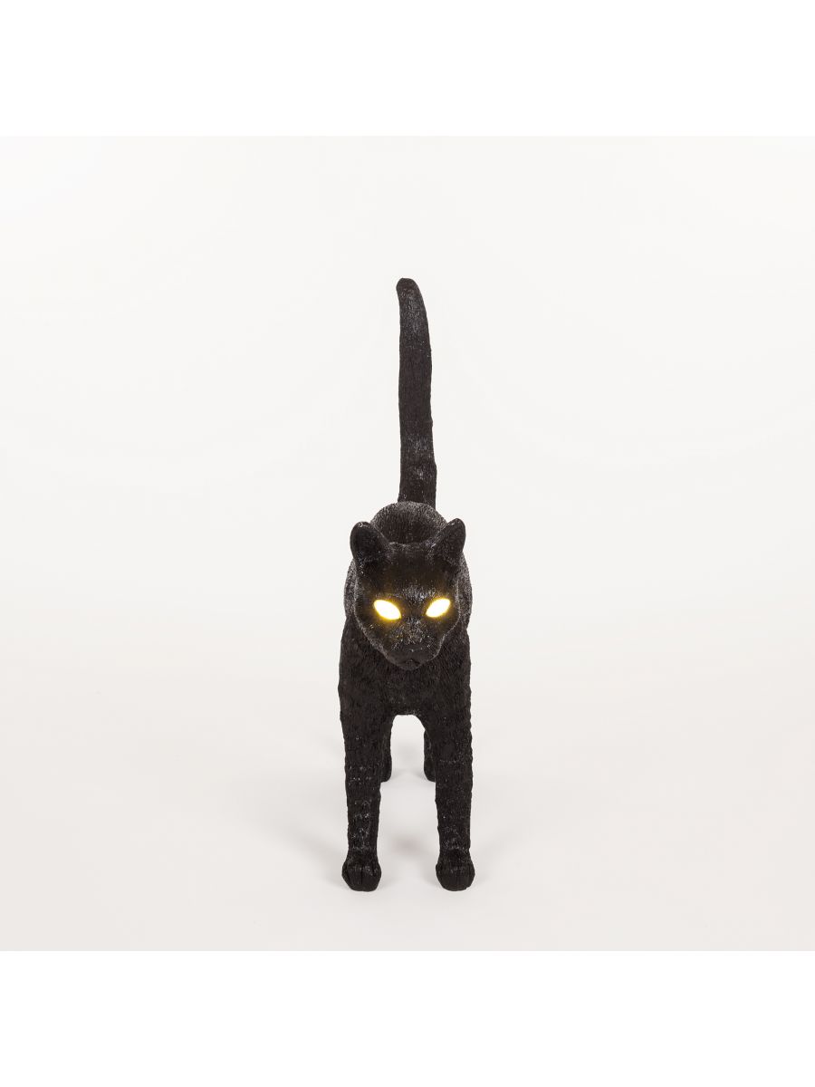 Seletti Jobby The Cat Lamp Black