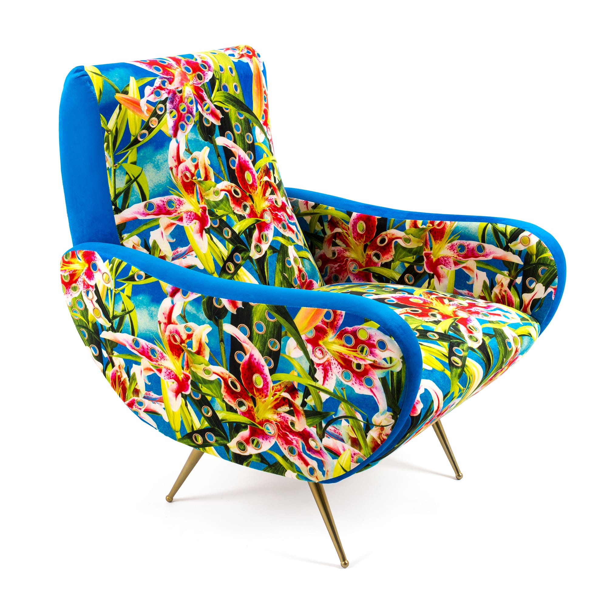 Seletti wears Toiletpaper Armchair Flowers w Holes