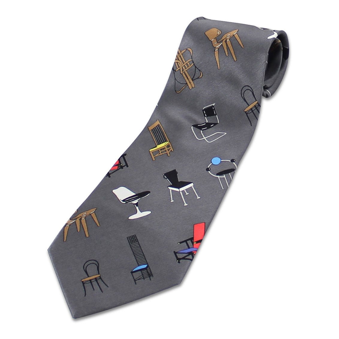 ACME Studio Silk Tie Grey Adrian Olabuenaga | Panik Design