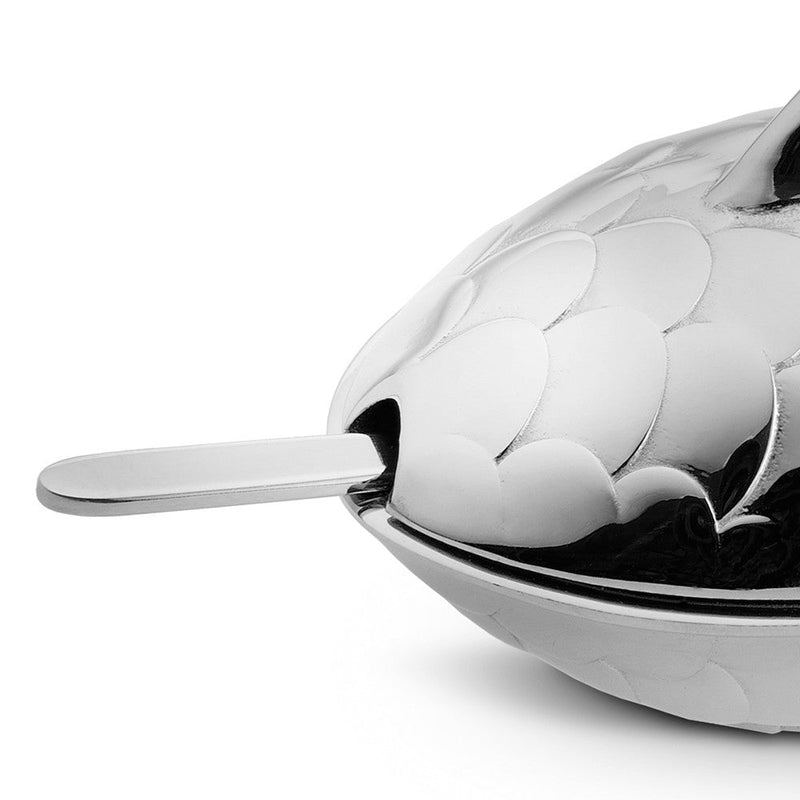 Alessi Colombina Caviar Salt Cellar Fish w Spoon | Panik Design