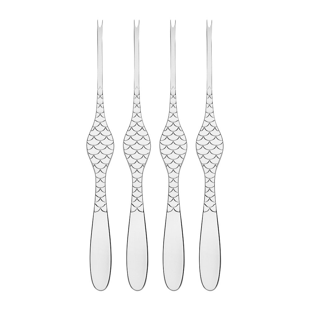 Alessi Colombina Fish Shellfish Forks 4pcs | Panik Design