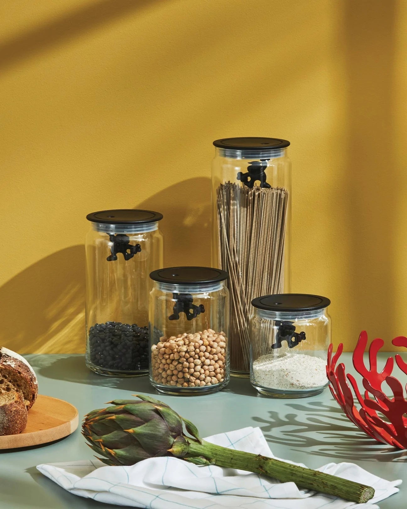 Alessi Glass Storage Jars GIANNI Little Man | Panik Design