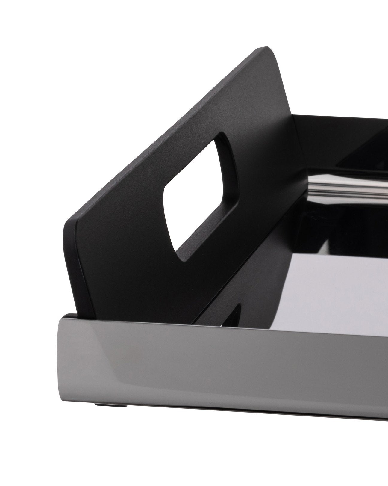 Alessi Serving Tray with Black Handles VASSILY | Panik Design