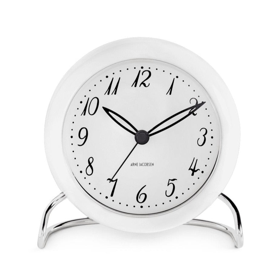 Arne Jacobsen Table Clock White LK | Panik Design