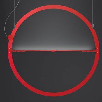 Artemide - Copernico 500 LED Suspension Light Red | Panik Design