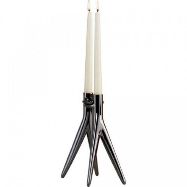 Kartell - Philippe Starck - Abbracciaio Candelabra Glossy Gun Metal