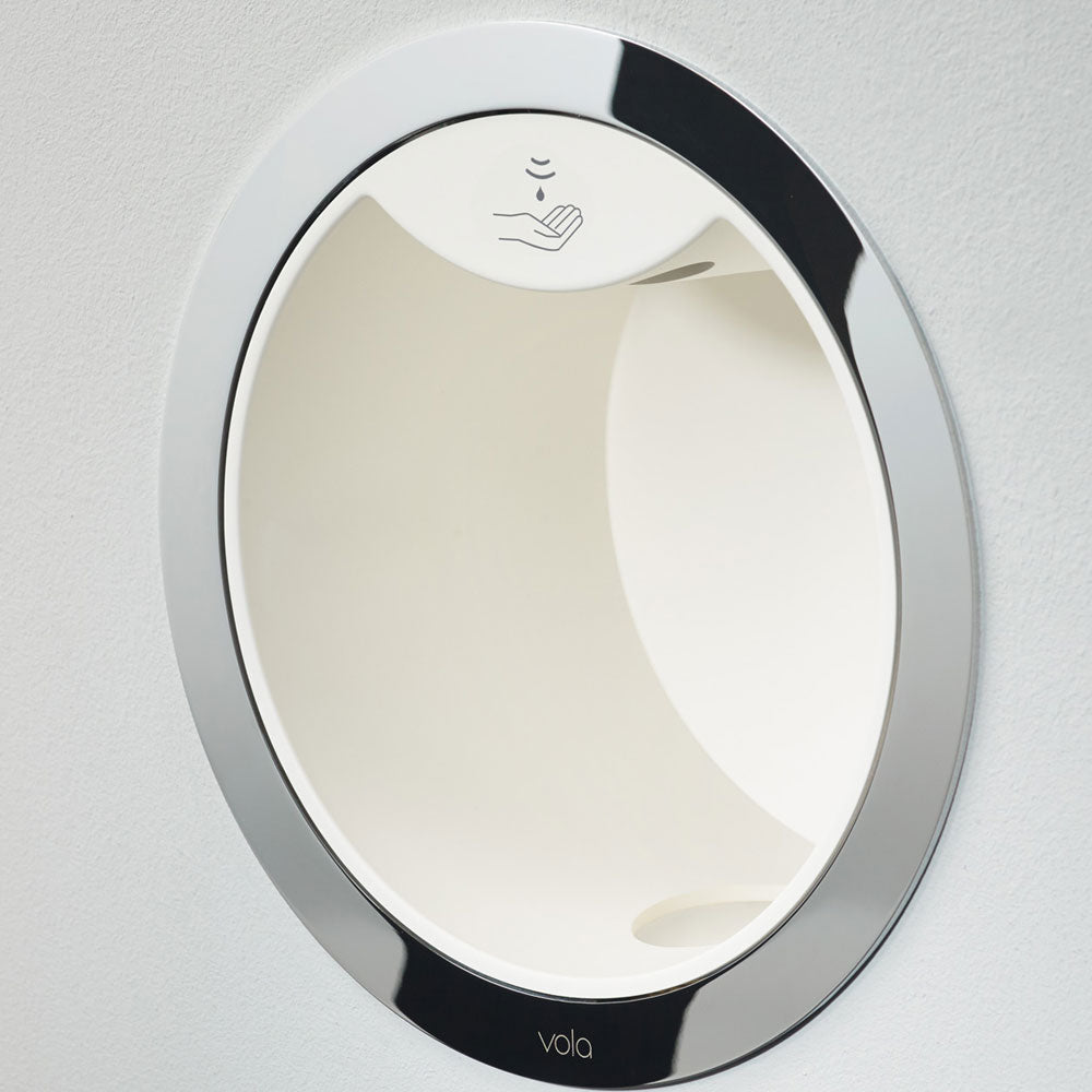 Vola Round Series Build-In Electronic Foam Soap Dispenser White