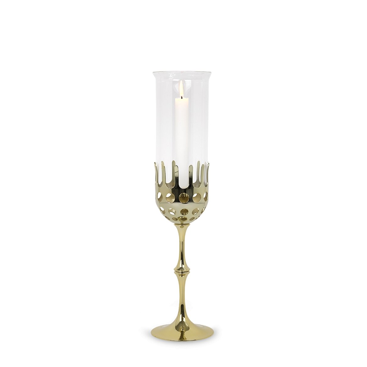 Bjorn Wiinblad Hurricane Candleholder Brass | Panik Design