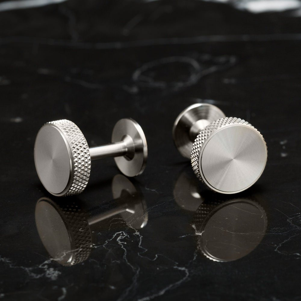 Buster and Punch Knurl Cufflinks | Panik Design