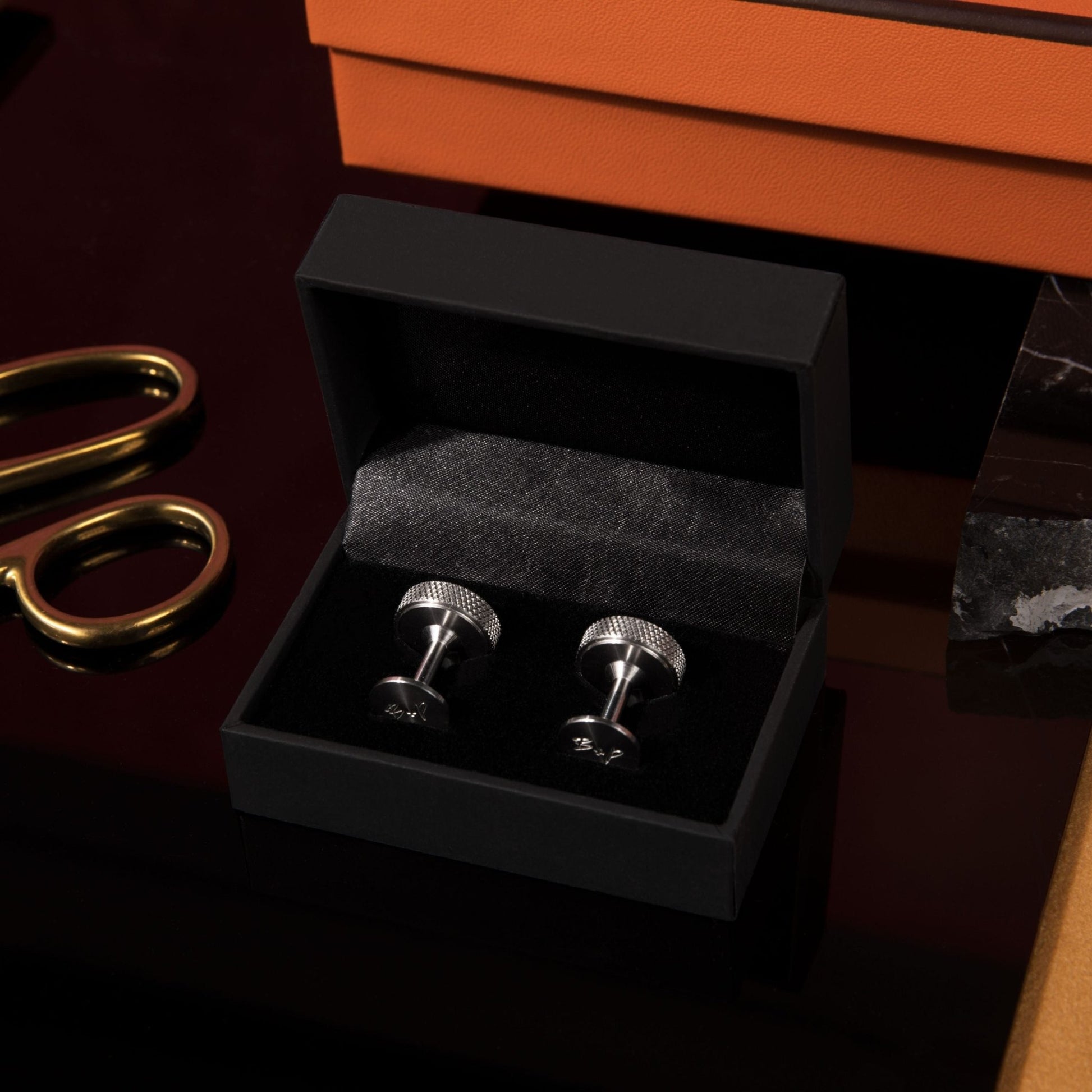 Buster and Punch Knurl Cufflinks | Panik Design