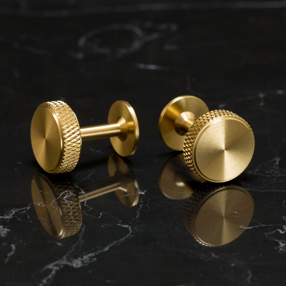 Buster and Punch Knurl Cufflinks | Panik Design