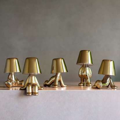 Qeeboo Golden Brothers Table Lamp