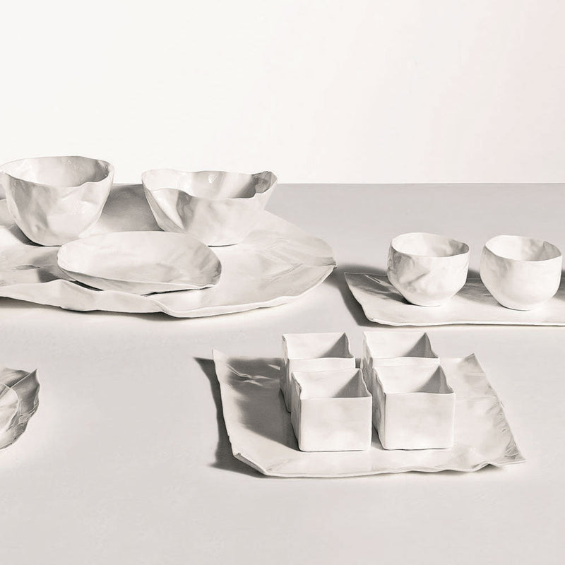 Driade Adelaide XIV Two Tea Cups and Little Square Plates | Panik Design