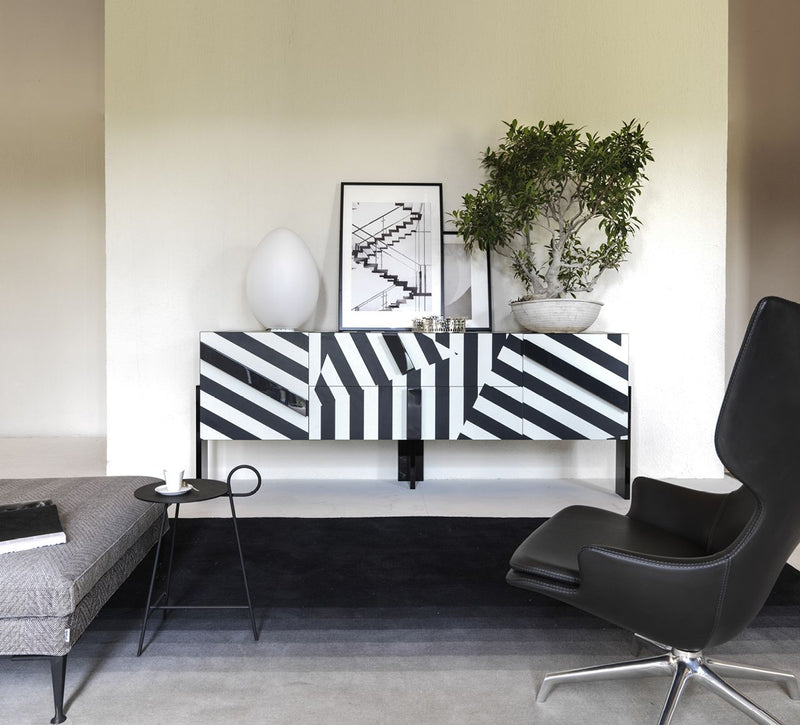 Driade Ziqqurat Striped Cabinet 1 High | Panik Design