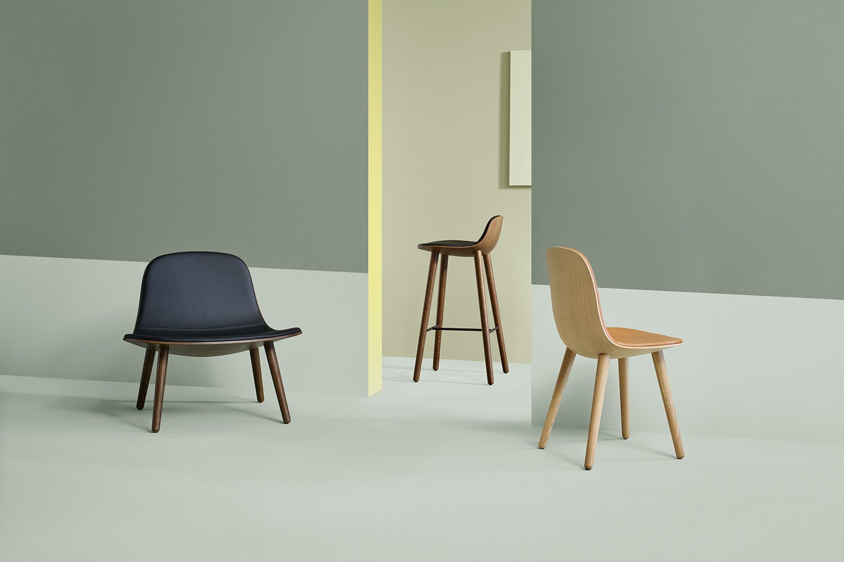 Eva Solo Abalone Oak w Leather Stool | Panik Design