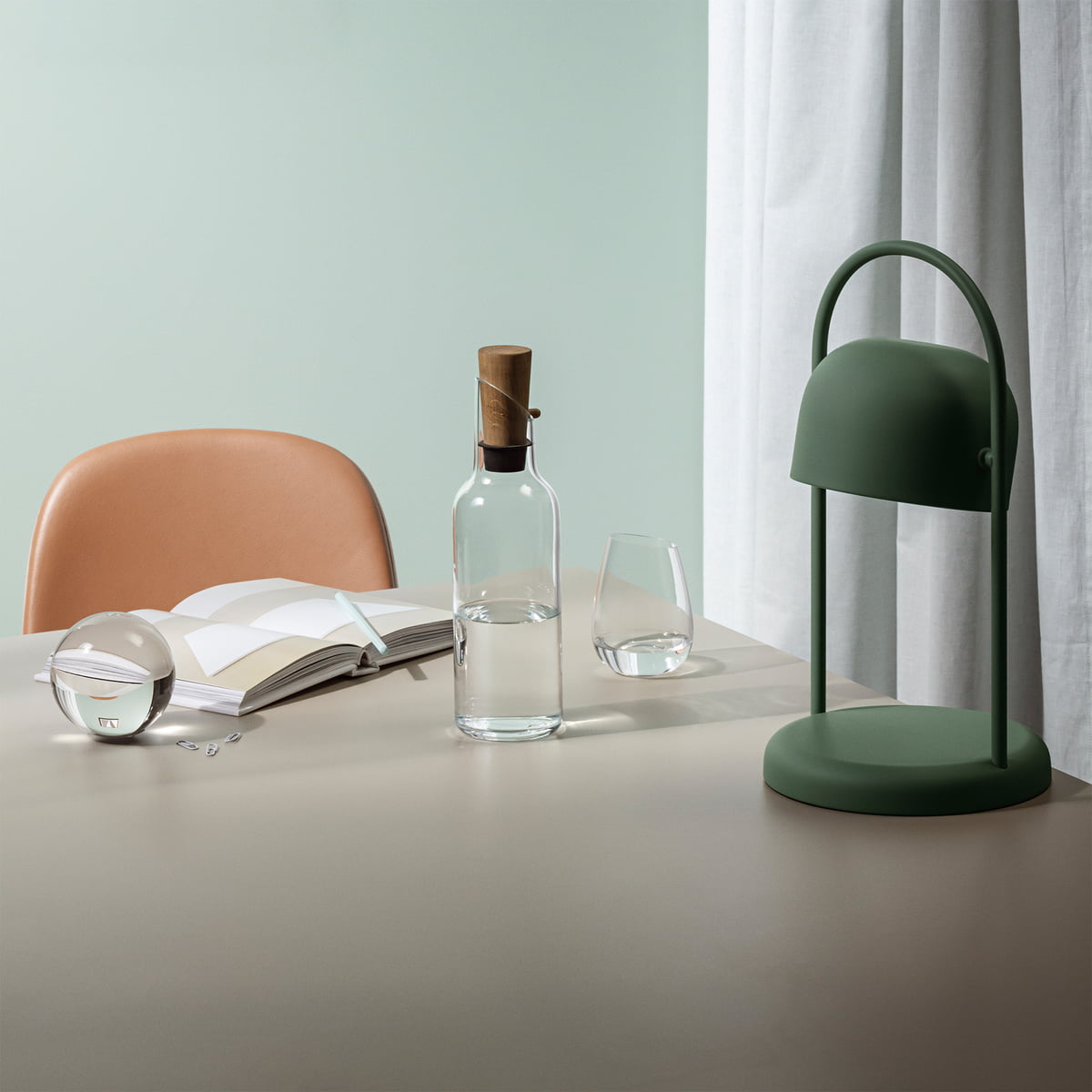 Eva Solo Glass Carafe w Oak Stopper | Panik Design