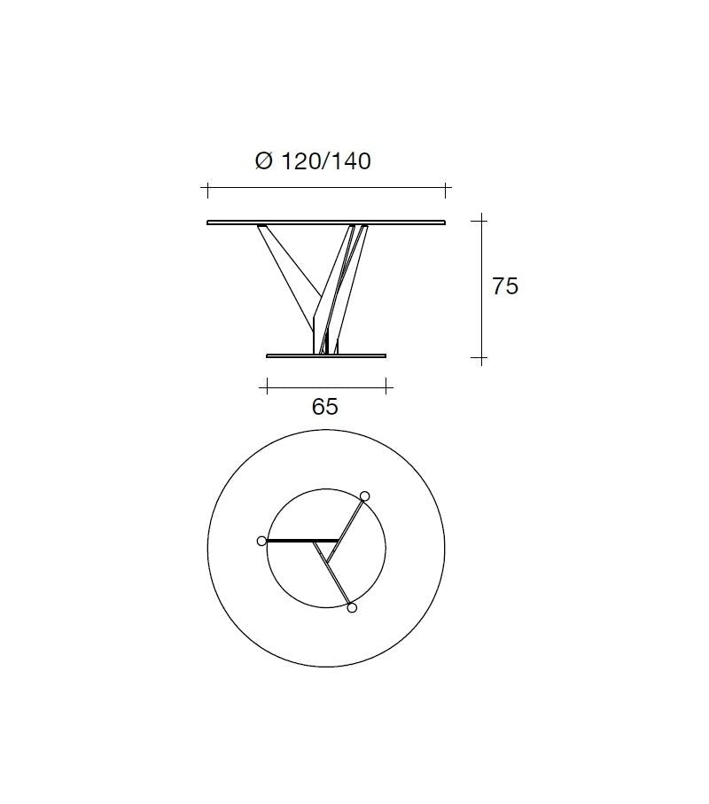 Fiam Epsylon Table Round | Panik Design