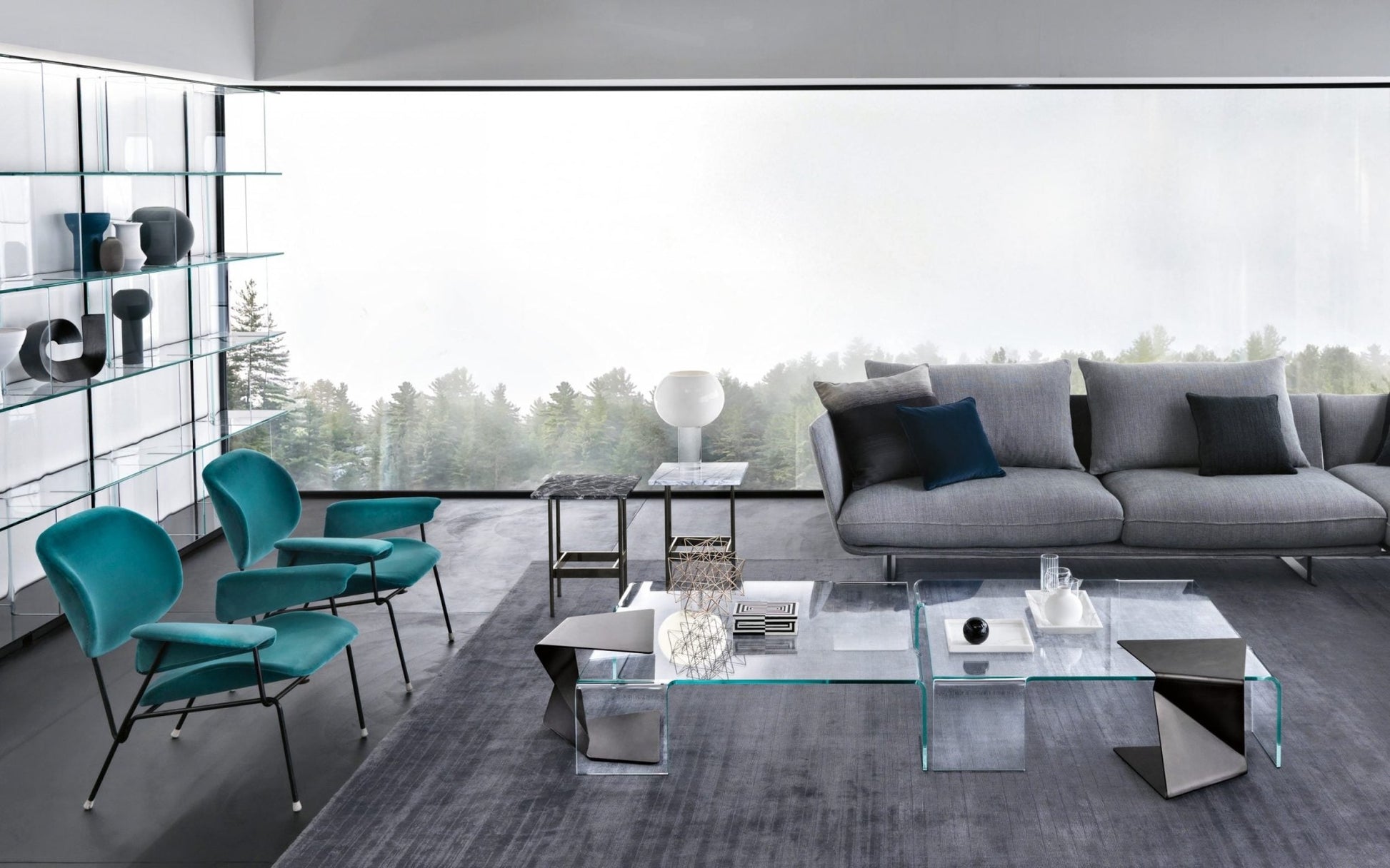 FIAM Glass Square Coffee Table NEUTRA | Panik Design