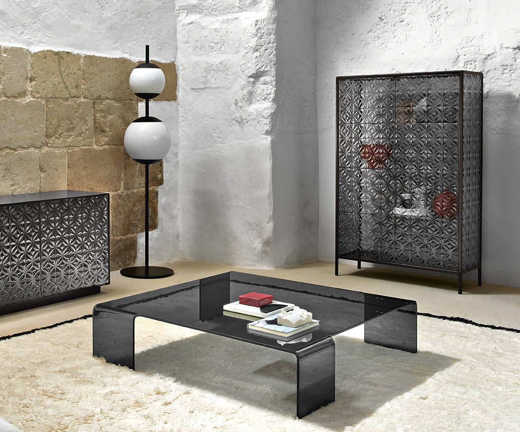 FIAM Glass Square Coffee Table NEUTRA | Panik Design