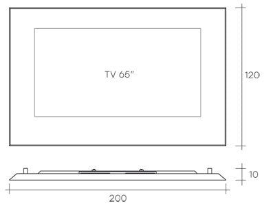 Fiam Mirage TV Wall Mirror | Panik Design