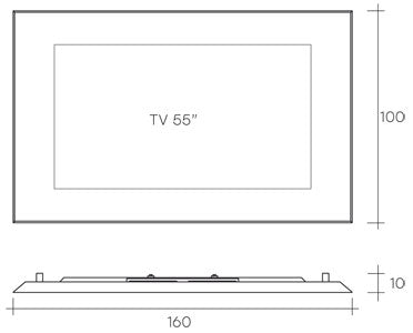 Fiam Mirage TV Wall Mirror | Panik Design