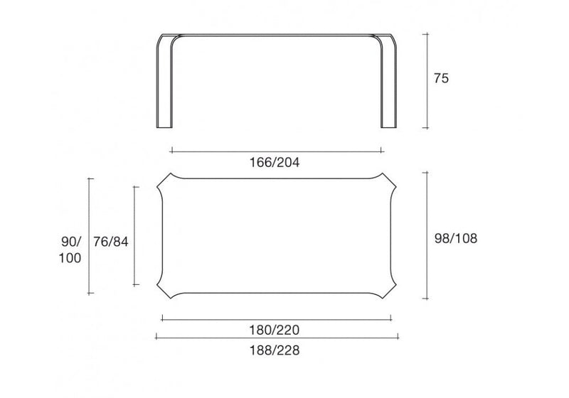 Fiam Ragno Table Glass | Panik Design