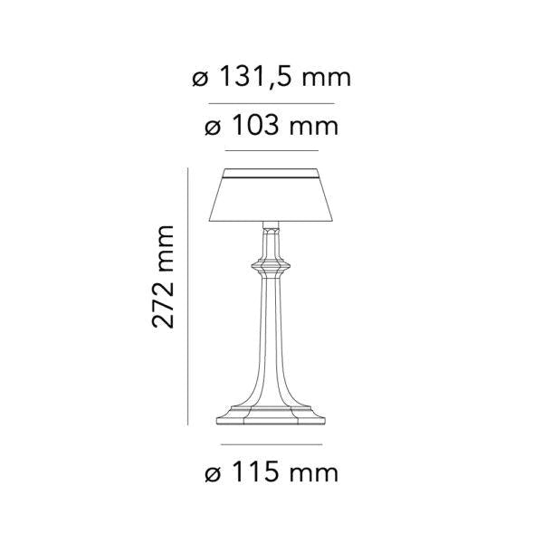 Flos Bon Jour Versailles Small Table Light Philippe Starck | Panik Design