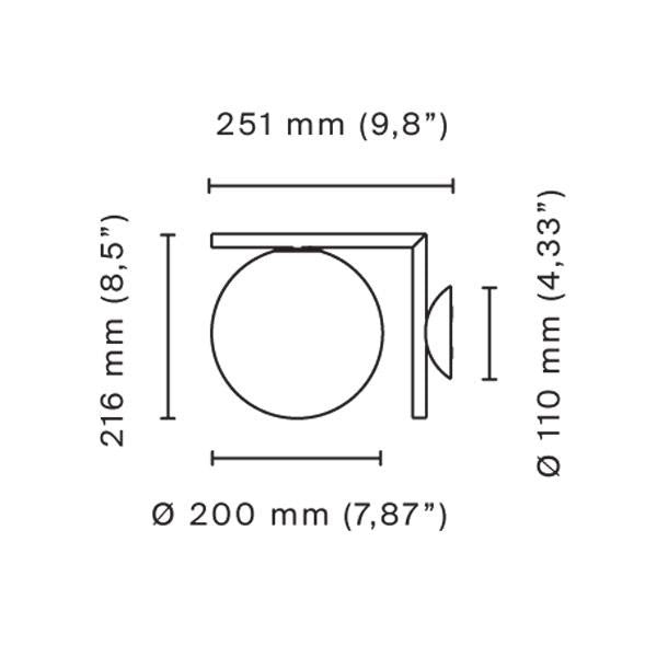 Flos IC/W 1 Ceiling Wall Light | Panik Design