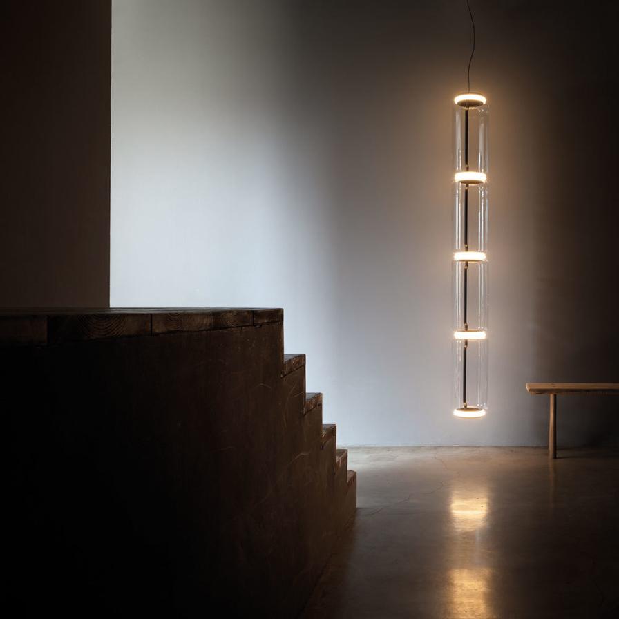 Flos Noctambule LED High Cylinders Suspension Light | Panik Design