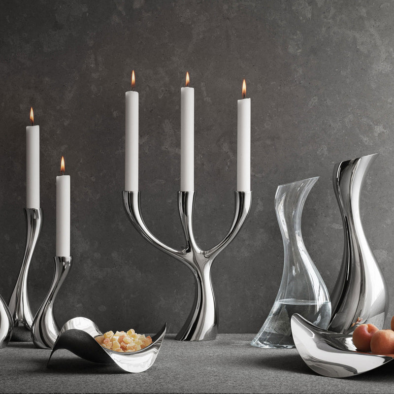 Georg Jensen - Cobra Candle Holders 3pcs Set