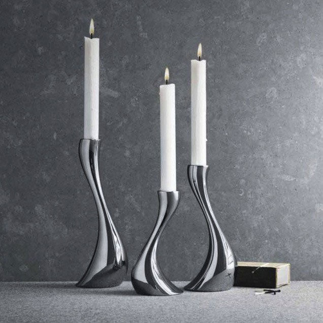 Georg Jensen - Cobra Candle Holders 3pcs Set