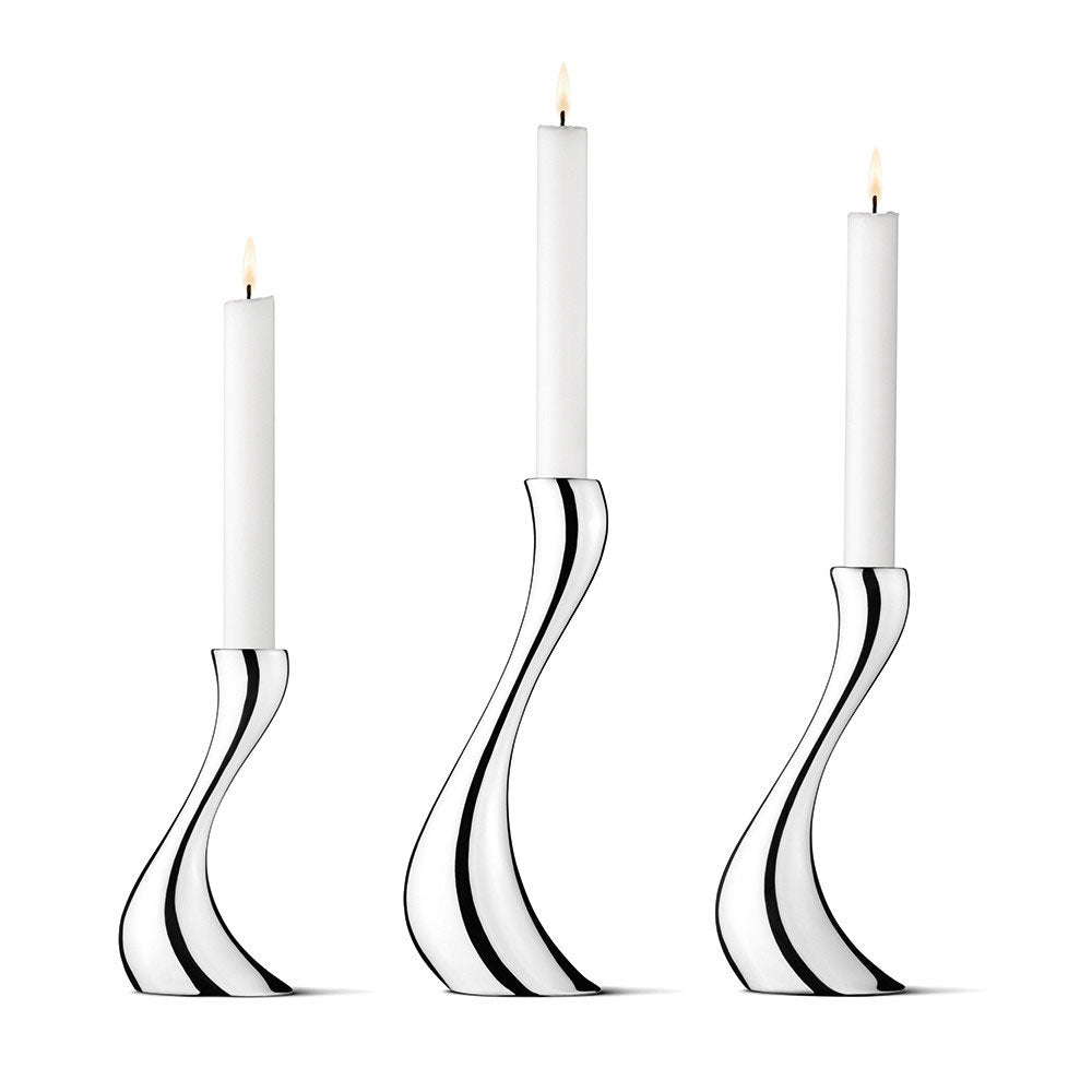 Georg Jensen Table Candle Holders 3pcs COBRA