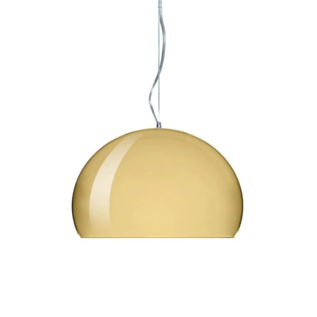 Kartell FLY Suspension Light Metallic Finish