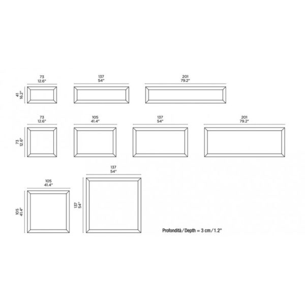 Casamani & Horm Yume Mirrors Black Frame