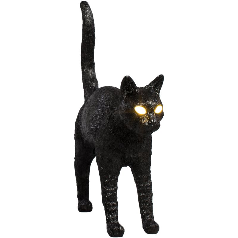 Seletti Jobby The Cat Lamp Black