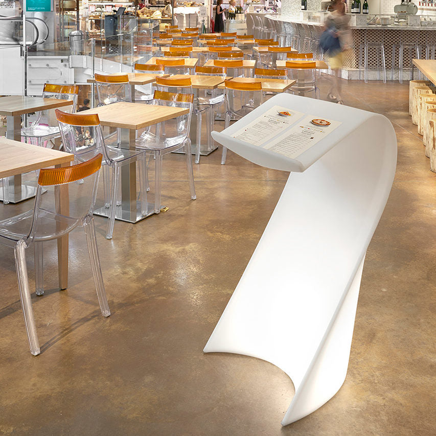 Slide Swish Lectern w Light by Karim Rashid