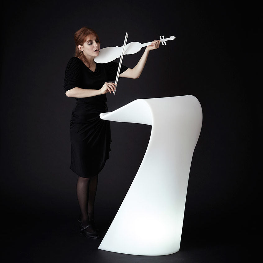 Slide Swish Lectern w Light by Karim Rashid