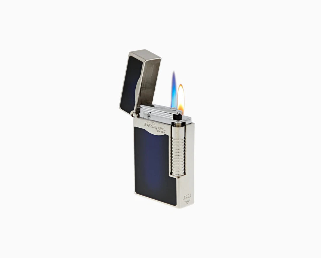 S.T. Dupont Le Grand Sunburst Blue Lighter