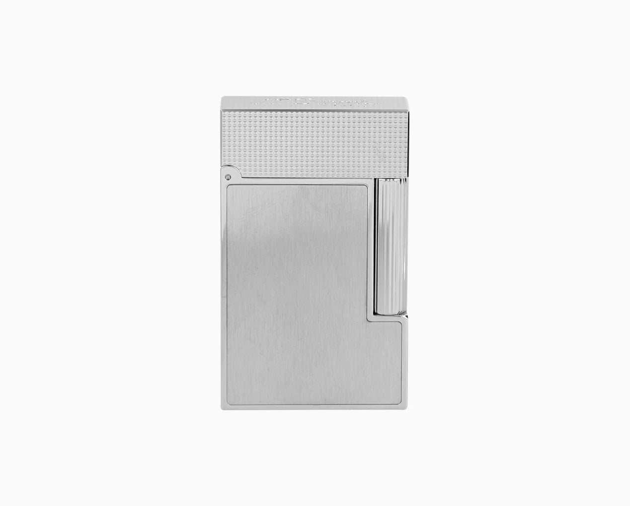 S.T. Dupont Ligne Microdiamond Brushed PlatInum Lighter