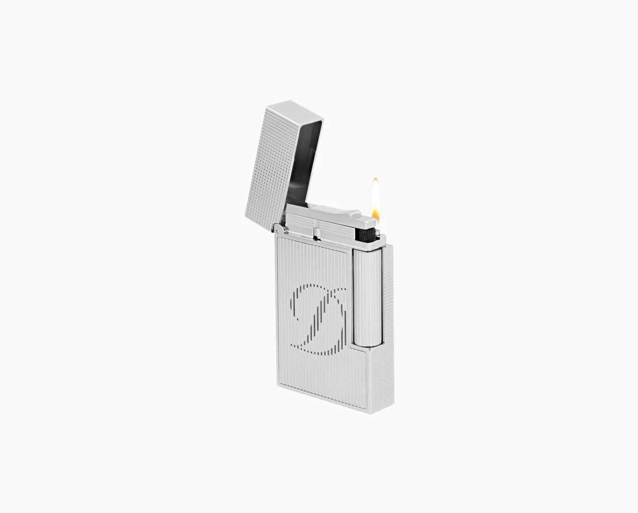 S.T. Dupont Ligne 2 Cling Lighter w Platinum Finish