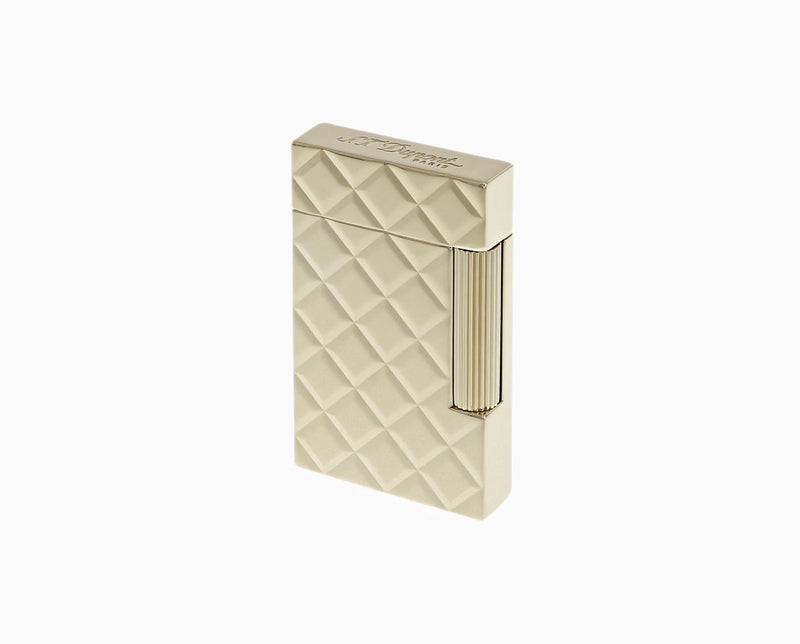 S.T. Dupont Ligne 2 Slim Quilted Yellow Gold Lighter