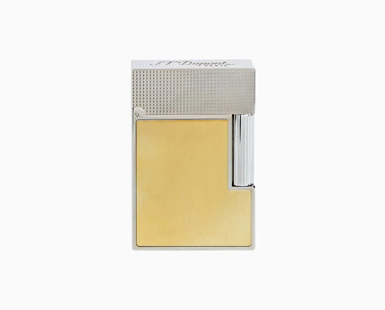 S.T. Dupont Ligne 2 Small Platinum & Brushed Gold Lighter