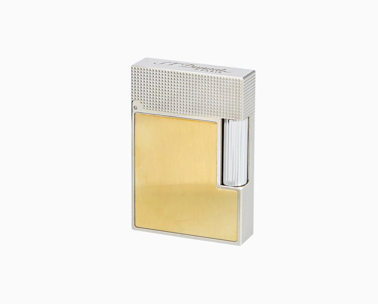 S.T. Dupont Ligne 2 Small Platinum & Brushed Gold Lighter