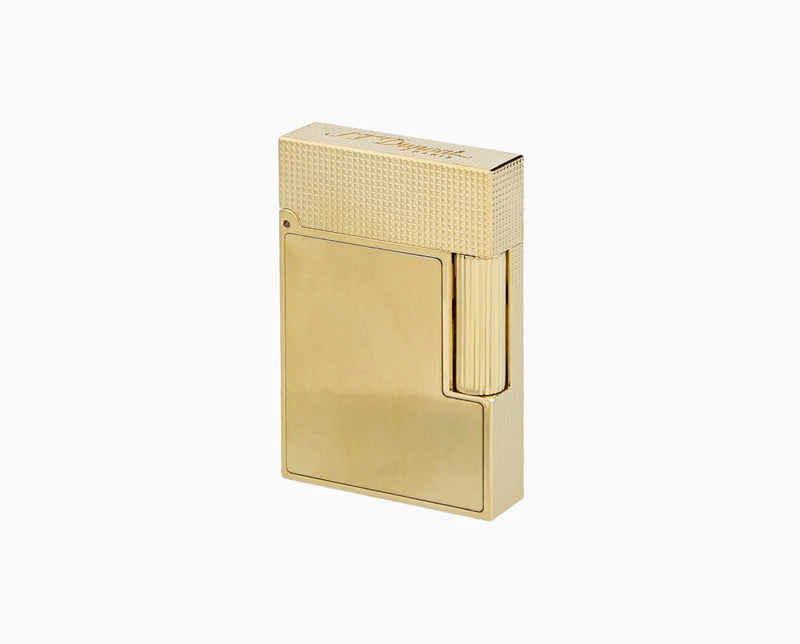 S.T. Dupont Ligne 2 Small Brushed Yellow Gold Lighter