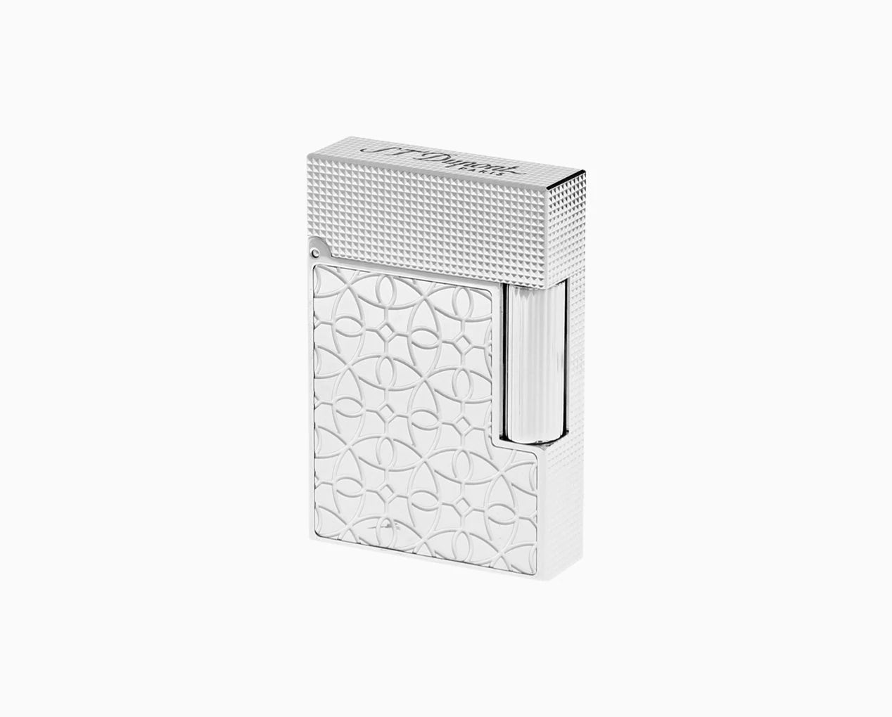 S.T. Dupont Ligne 2 Small Platinum Engraved Lighter