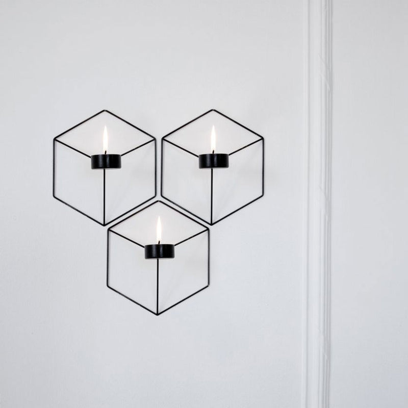 Menu - POV Wall Tealight Holder Black